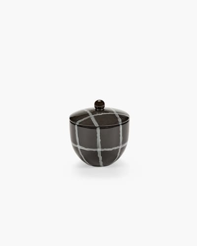 Serax Kelly Wearstler Zuma Suikerpot Pacific Zwart Diameter 8.5cm H9.2cm