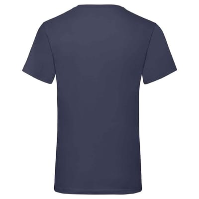 Fruit of the Loom Unisex Adult Waardevol V Hals T-shirt (Deep Navy)