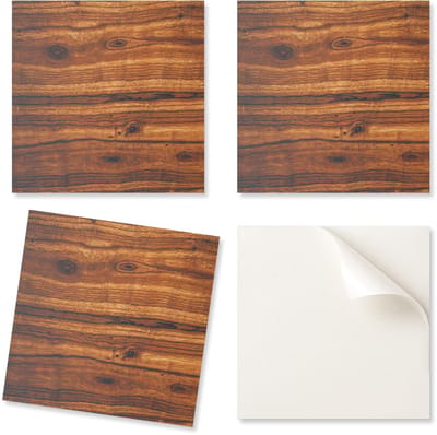 Verpakking vinyltegels, eenvoudig te installeren, met een natuurlijke houtnerfstructuur, 9x30x30 cm