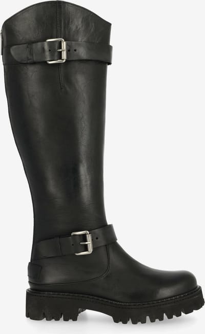 Shabbies Amsterdam - Marjorie Baker Boot Leer Zwart - Maat 38