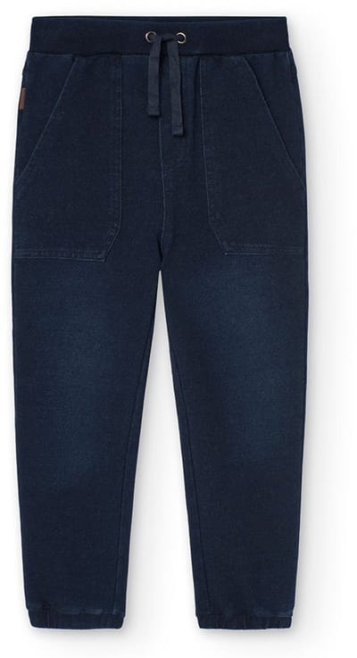 Boboli Fleece Denim Broek Blauw 7 Years Kinderen