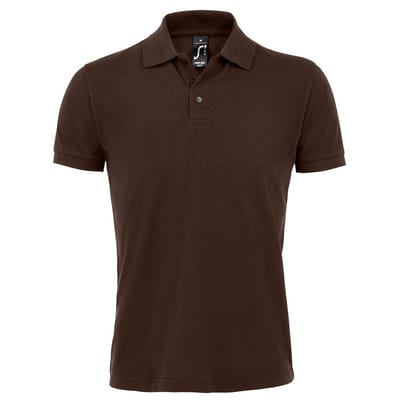 SOLS Heren Prime Pique Poloshirt met korte mouwen (Chocolade)