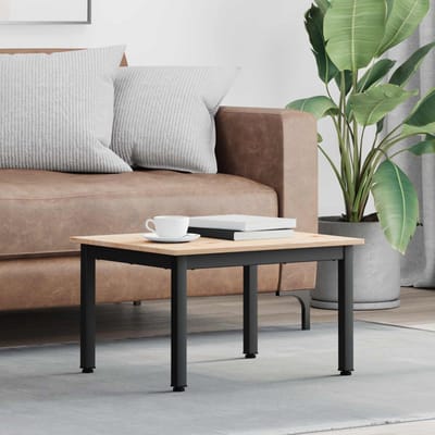 vidaXL - Salontafel - Naturel - 60 - x - 50 - x - 36 - cm - Massief - grenenhout