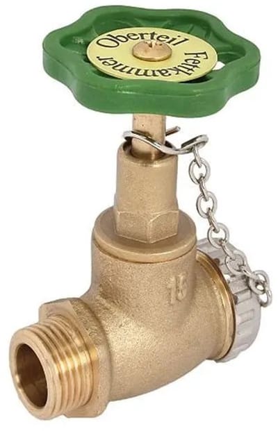 Schlösser Armaturen JS Ketelaftapkraan, DN15, ingang met buitendraad 1/2'', uitgang met dop en ketting 3/4'', 0011361500001