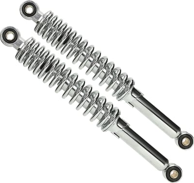 MKX Schokbrekerset 340mm Gilera Citta, Puch Maxi, Tomos chroom