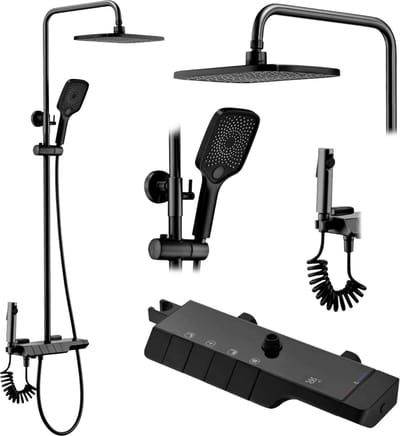 Rea Rob Regendouche Zwart 115cm