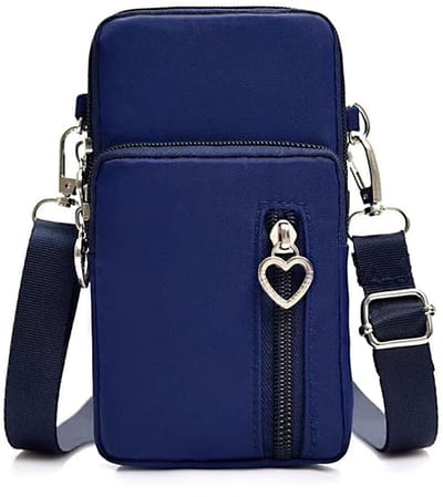 Dailygoods- Schoudertas Casual - Messenger Bag - Mobiele Telefoon Tas - Hart Portemonnee - Ritsvak - Armvak - Handtas