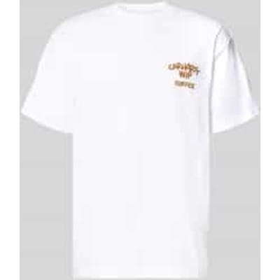 regular fit T-shirt met motiefprint op de achterkant