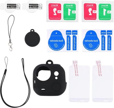 Camera Beschermhoes Set - Accessoires Kit - Actiecamera Bescherming - Volledige Dekking - Complete Set - Zwart Transparant