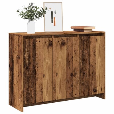 vidaXL - Dressoir - 102x33x75 - cm - bewerkt - hout - oud - houtkleurig