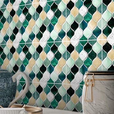 Allecto - Originele Tegelstickers voor Wand en Vloer - 10 Stuks Groen