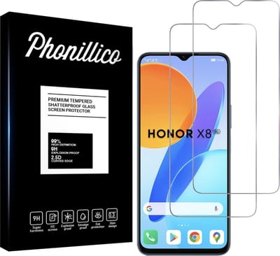 Screenprotector voor Honor X8 5G - 2 stuks Beschermglas van glas Transparante glazen schermbeschermfolie