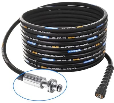 Professionele Hogedrukreiniger Slang - Verlengslang 15m 250bar DN8 M22x1.5 voor Hogedrukreinigers