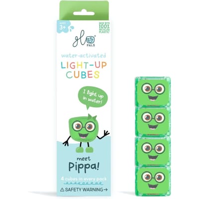 Glopals Light-Up Pippa 4 stuks Badspeelgoed GP-FIN-4PK-PIPPA
