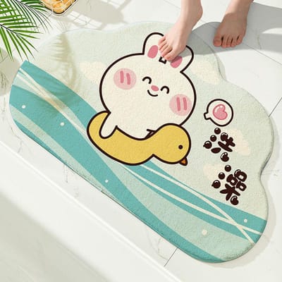 Badkamervloermat Toilet Absorberende Antislipmat Entree Deurmat Deurmat Toilet Entree Woonmat 40X60cm blue