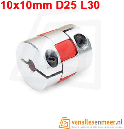 Flexibele Motorkoppeling 10 naar 10mm cnc