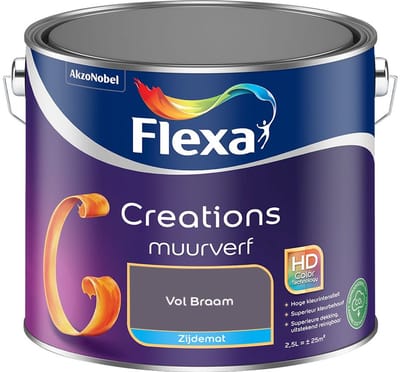 Flexa - Creations Muurverf Zijdemat - Vol Braam - Mengverf - 2,5 L