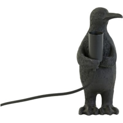 Light & Living Tafellamp Penguin - Zwart - 12x12x24cm - Modern