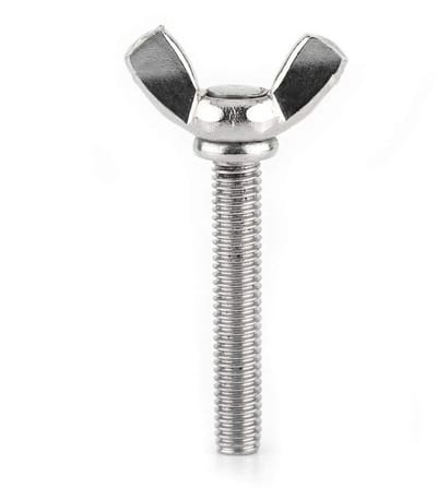 Dailygoods- Vlinderschroeven 5-delig - Roestvrij Staal 304 - Machinesluiting - Vleugelbouten - Herbruikbare Verpakking - 8 Lengtes beschikbaar - Bevestigingsschroeven