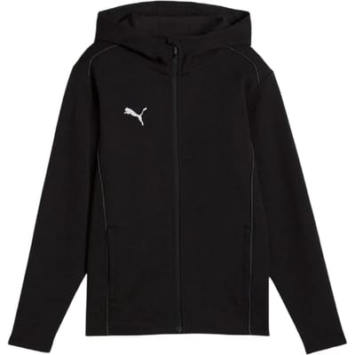 Puma Kinder/Kids TeamFINAL Casuals Jas met capuchon (Zwart)