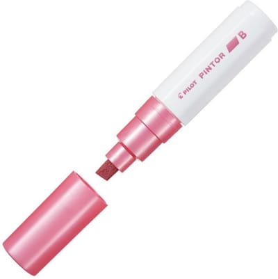 Merkloos Decoratieve Marker B - Metallic Roze, Brede Punt