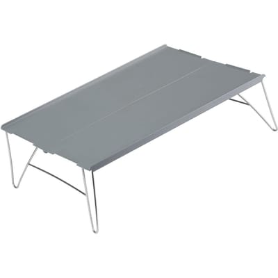 Buiten Opvouwbare Tafel Draagbare Aluminiumlegering Mini Lichtgewicht Picknicktafel voor Kamperen BBQ Grijs gray