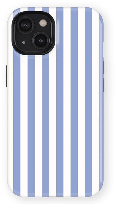 DripCase Gestreept Hoesje geschikt voor iPhone 14 | Backcover met Mag | Stripes Motief | Trendy Case geschikt voor iPhone 14 met Strepen Ocean Lane