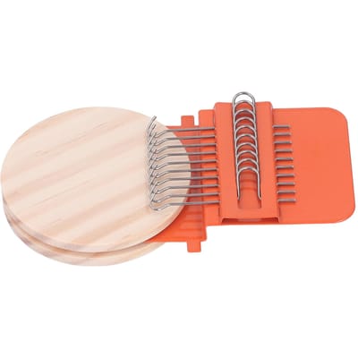 Mini Machine à Tisser 10 Crochets Ménage Petite Machine à Tisser avec Planche en Bois 6,5 cm pour Tissage DIY Artisanat Manuel