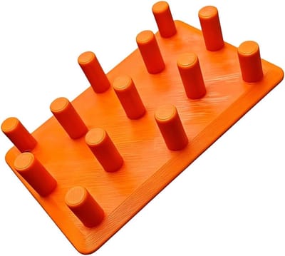 Hondenbak Inzet - Slow Feeder - Gezonder Eten - Magnetische Basis - 1571 cm - Oranje