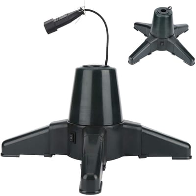 Dailygoods- Kerstboomstandaard 360 graden draaibaar - Stopcontact - 3 instellingen - Lichtrotatie - Kerstboomstandaards - Geschikt voor thuis - Kerstboomhouder