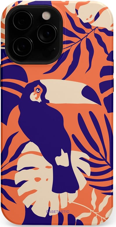 Casetastic Hoesje Geschikt voor Apple iPhone 13 Pro Magsafe - Stijlvolle Beschermende Duo-layer Case - Paradijs Toekan