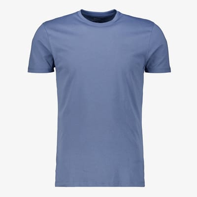 Unsigned heren T-shirt katoen ronde hals groen - Maat S