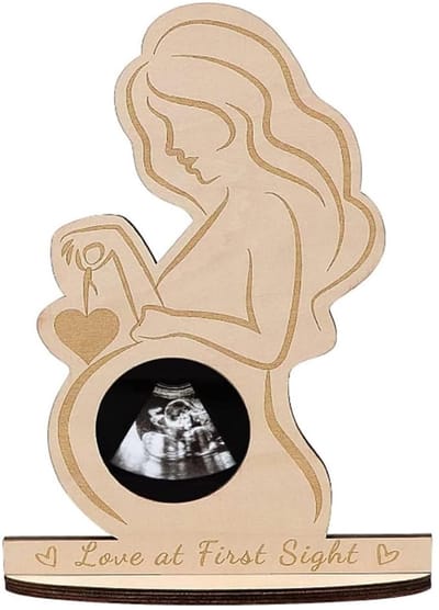 Dailygoods- Fotolijst Houten - Zwangere Moeder Design - Ultrasone