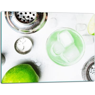 TMK ArtDeko - Snijplank - 52x40 cm - Glas - Drink Motief