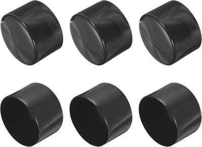 Rubberen eindkappen voor meubels - 80 mm, 6 stuks, beschermdop voor stoelpoten en tafelpoten