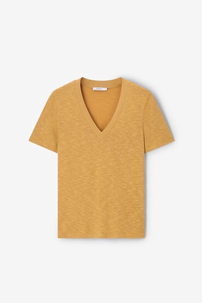 Sissy-Boy - Donkergeel V-hals T-shirt