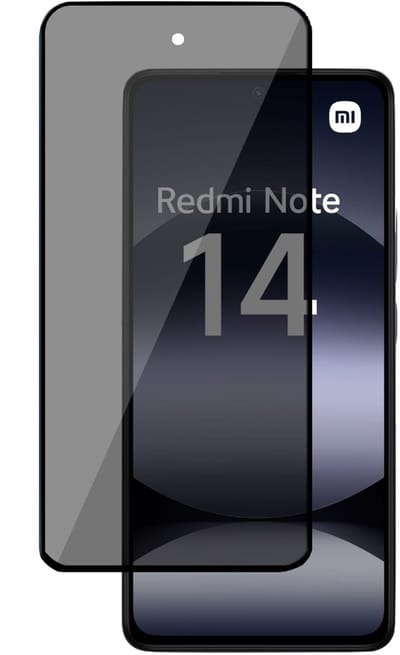 TechNow Privé Screenprotector geschikt voor Xiaomi Redmi Note 14 - Privacy Beschermglas - Privacy Proteqt+