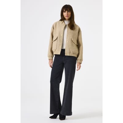 Garcia Ladies Jacket Golden Sand Size: XXL | Bomber Jackets Outlet | Dames | Beige