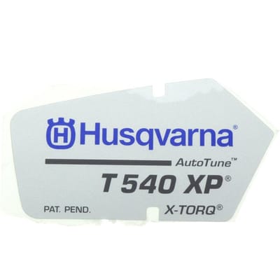 Husqvarna t540xp starterkap sticker