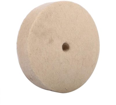 Dailygoods- Polijstmop 75 mm - Polijstschijven 100x25 mm - Wol/vilt - Voor roestvrij staal/koper/aluminium - Hoog rendement - Geschikt voor polijstmiddel - Polijstschijf