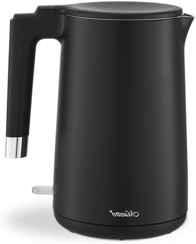 Waterkoker Elektrisch - Snel Heet Water - Koffie Thee Zetten - Dubbelwandige Isolatie - 1.7 Liter - Zwart