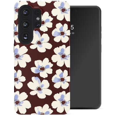 Selencia Hoesje - Geschikt voor Samsung Galaxy S26 Ultra - Backcover - Choco Flower Pop