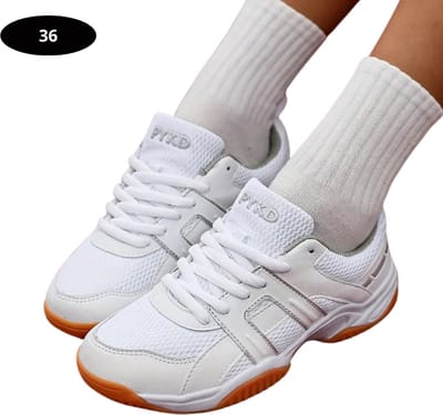 Bovista Tennisschoenen - Heren - Dames - Tenniskleding - Indoor - Outdoor - Wit - Maat 36