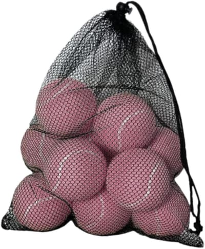 Tennisballen Set - Oefenballen Trainingsballen - Sport Training - Met Opbergtas - 64 cm Diameter - Lichtroze