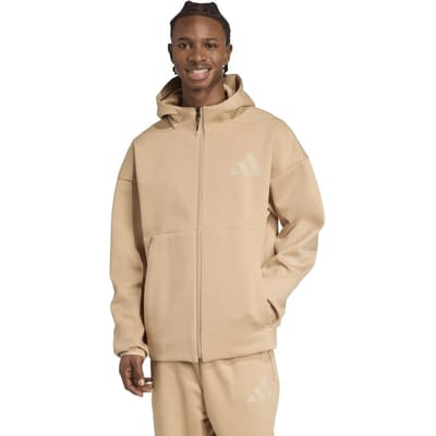 Adidas Sportswear Unisex Z.n.e. Full-zip Hooded Track Jacket Size: XL | Sports Jackets Outlet | Unisex | Beige