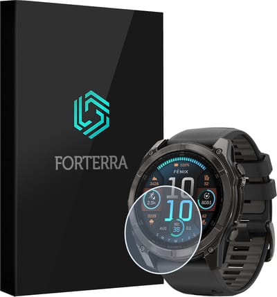 Smartwatch Screenprotector Geschikt voor Garmin Fenix 8 (43 mm) - Gehard Glas Screen Cover Premium Tempered Glass Protector Geschikt voor Garmin Fenix 8 Solar