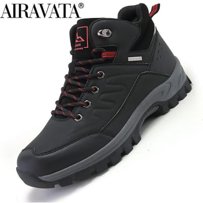 Herenlaarzen Herenwandelschoenen Waterdichte sneakers Herenwandelschoenen 42 zwart