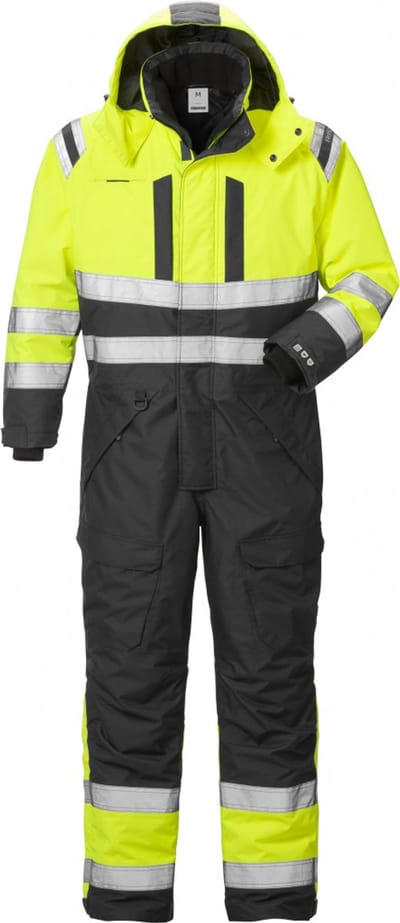 Fristads Hi Vis Airtech® Winteroverall Klasse 3 8015 Gtt - Hi-Vis geel/zwart - XL