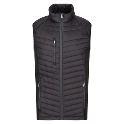 Regatta Heren Navigate Gewatteerd Hybride Gilet (Marine/Seal Grijs)