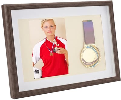 Dailygoods- Medaille-display A4 - Medaillehouder - Schaduwdoos - Vitrinekast - Frame voor sportmedaille - 318x232x27,5mm